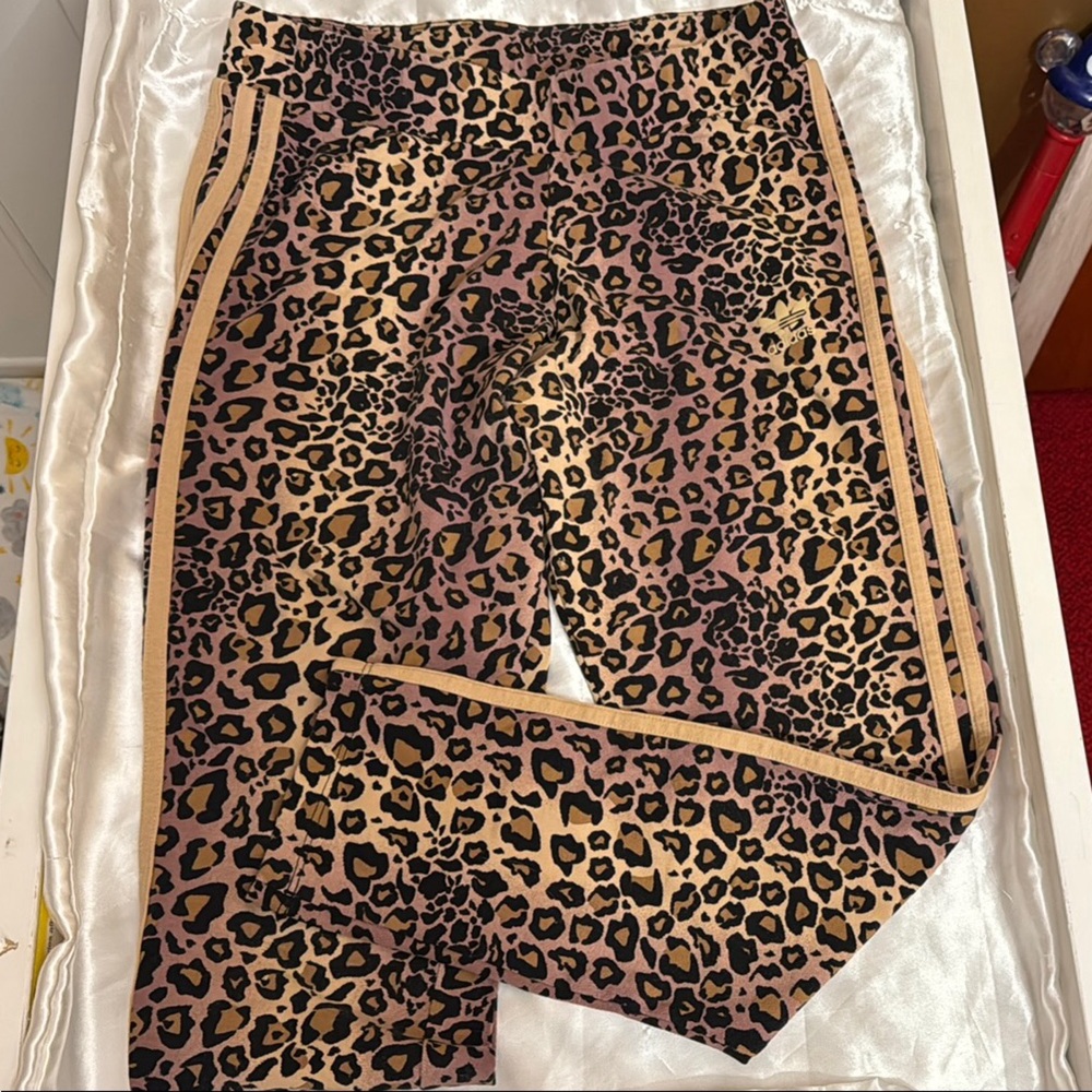 adidas Cream Leopard Print Leggings